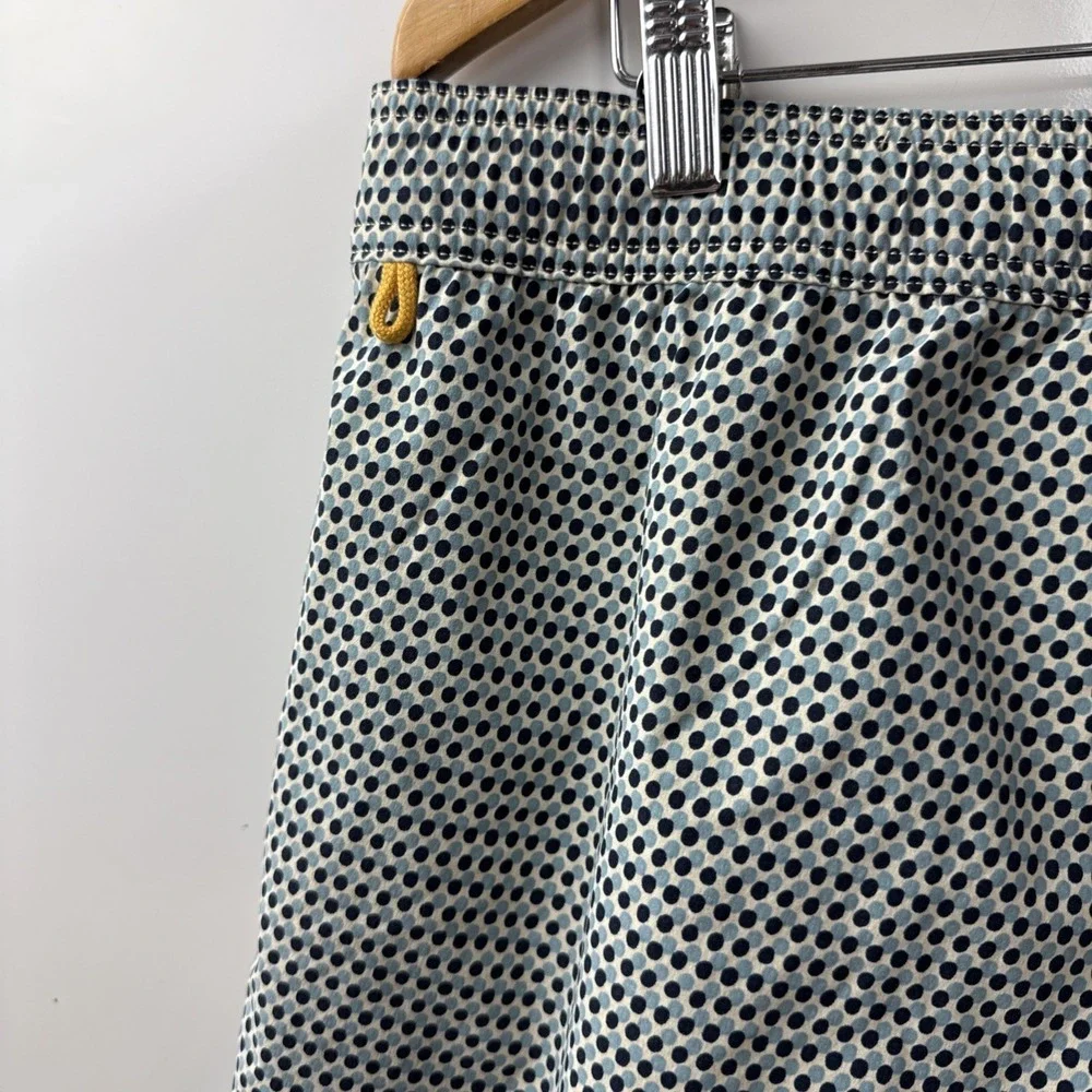 J by J.Crew Flex Swimwear Trunks Drawstring Mesh Lined Geometric Pattern Men's L